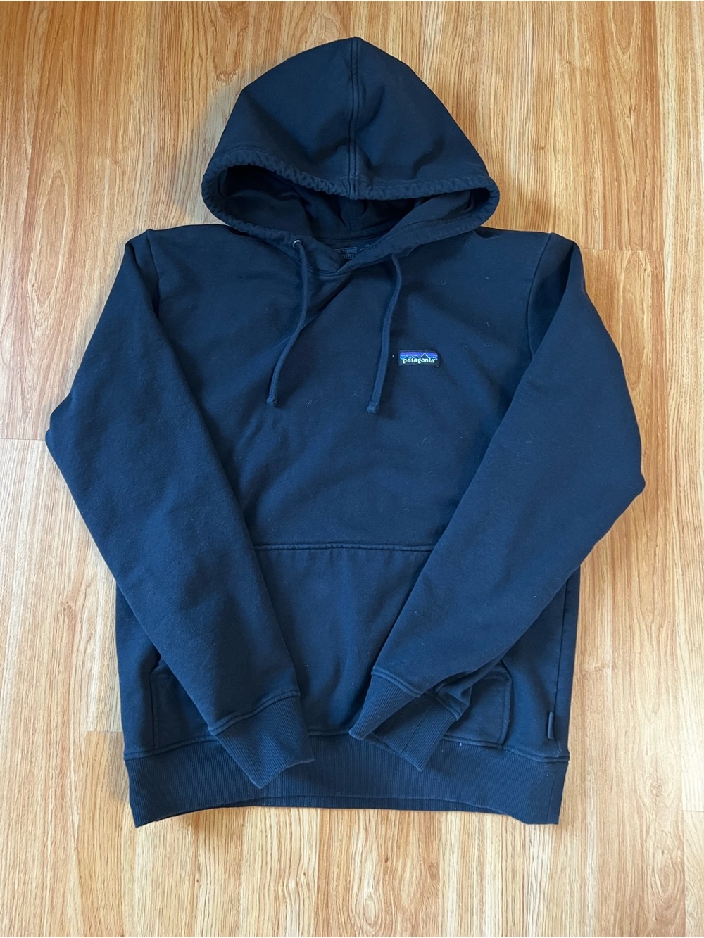 Patagonia Black Men's Hooded Sweatshirt with Small Logo